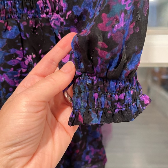 NWT-Smocked Waist Mini Dress Size Small - Picture 6 of 7